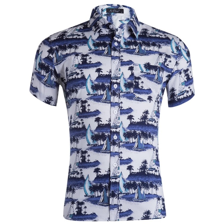 Printed casual loose fashion trend shirt