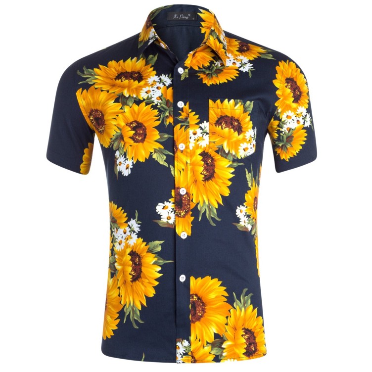 Printed casual loose fashion trend shirt
