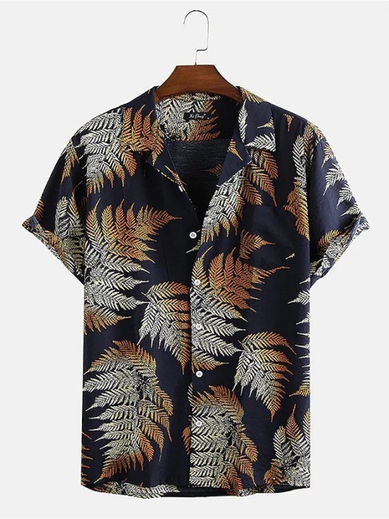 Printed casual trendy fashion shirt