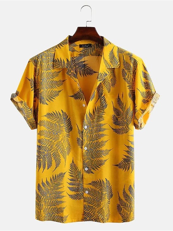 Printed casual trendy fashion shirt