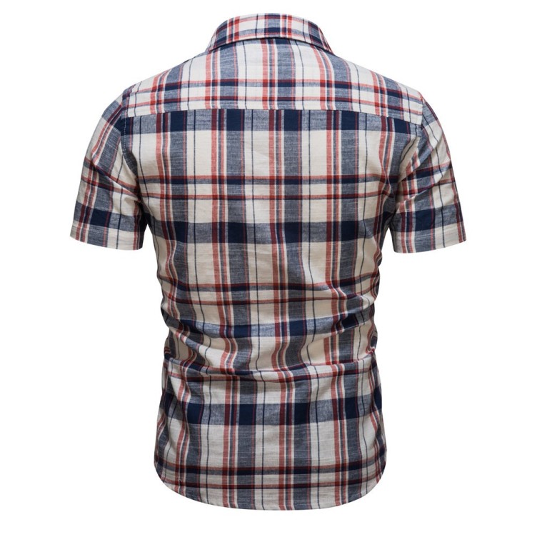 Plaid casual trendy fashion shirt