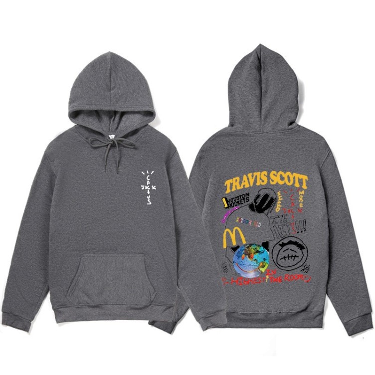 Printed casual fashion trend hoodie