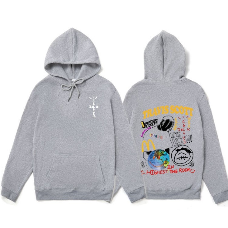Printed casual fashion trend hoodie