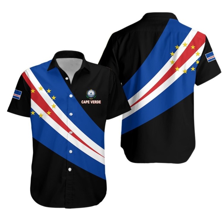 Digital print personality fashion trend shirt