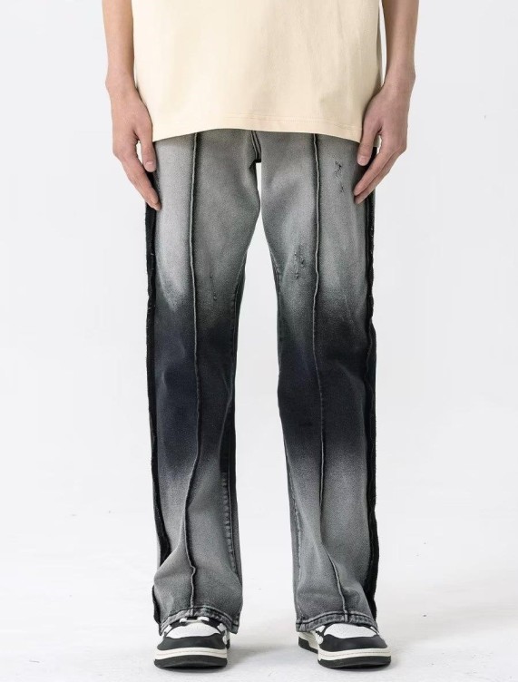 Tie dye gradient trend jeans