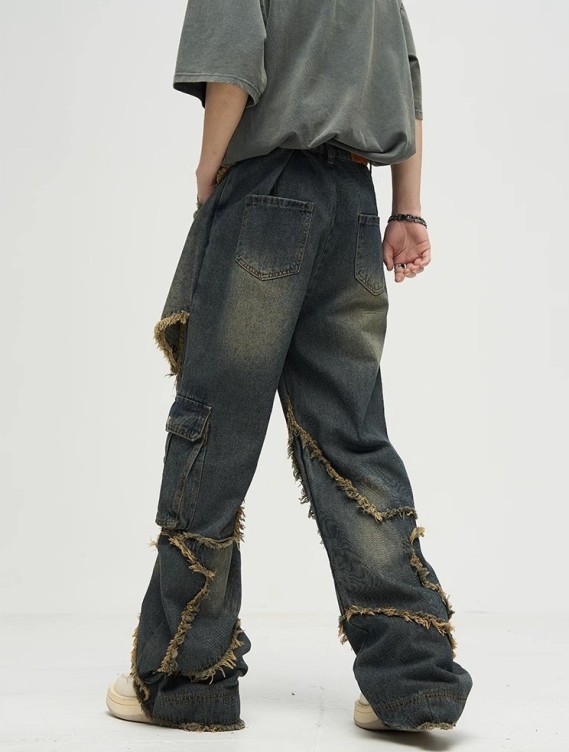 Tie dye gradient trend jeans
