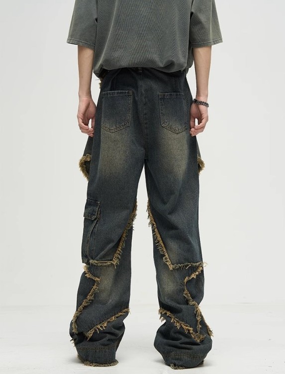 Tie dye gradient trend jeans