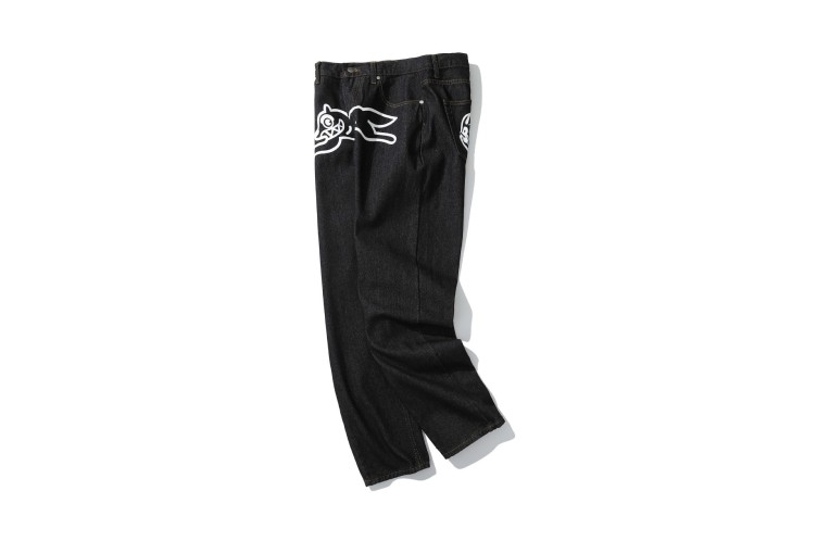 Printed loose straight fashion trend jeans