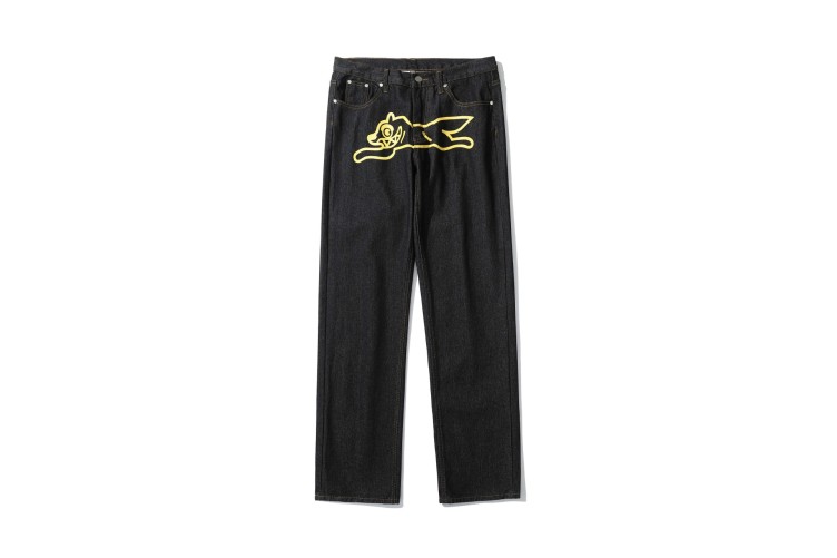 Printed loose straight fashion trend jeans