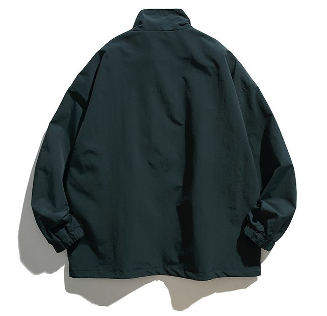 Standing collar casual trend loose fitting jacket
