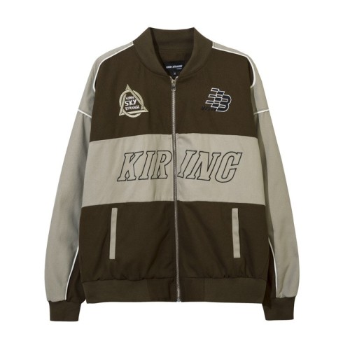 Vintage embroidered racing motorcycle jacket