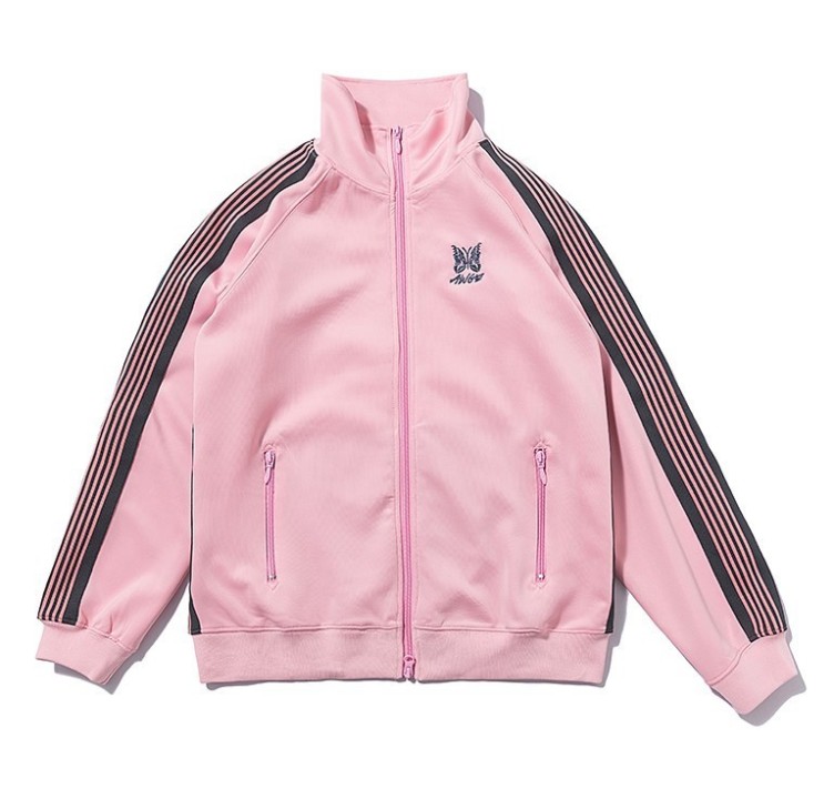 Butterfly embroidered striped patchwork trendy jacket