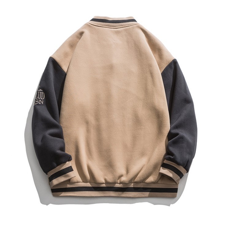 Baseball cardigan letter embroidered trendy jacket