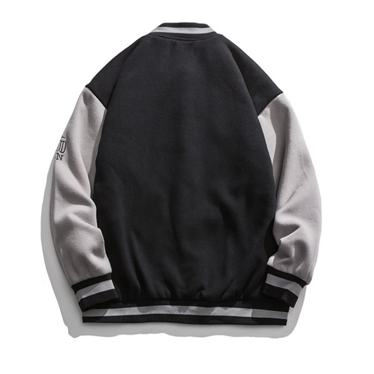 Baseball cardigan letter embroidered trendy jacket