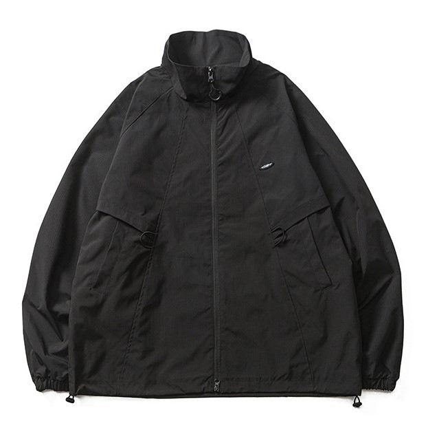 Casual loose zippered work jacket