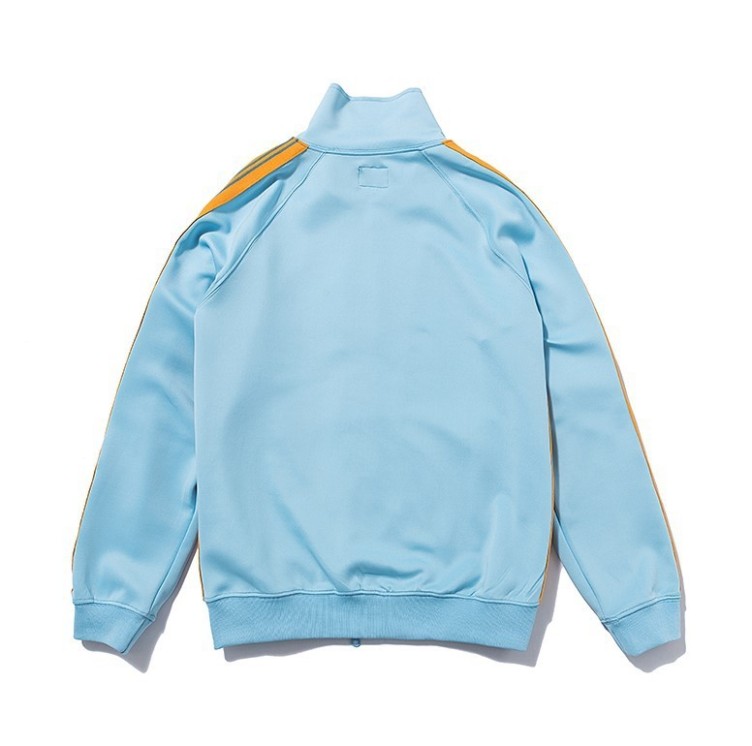 Butterfly embroidered striped patchwork trendy jacket