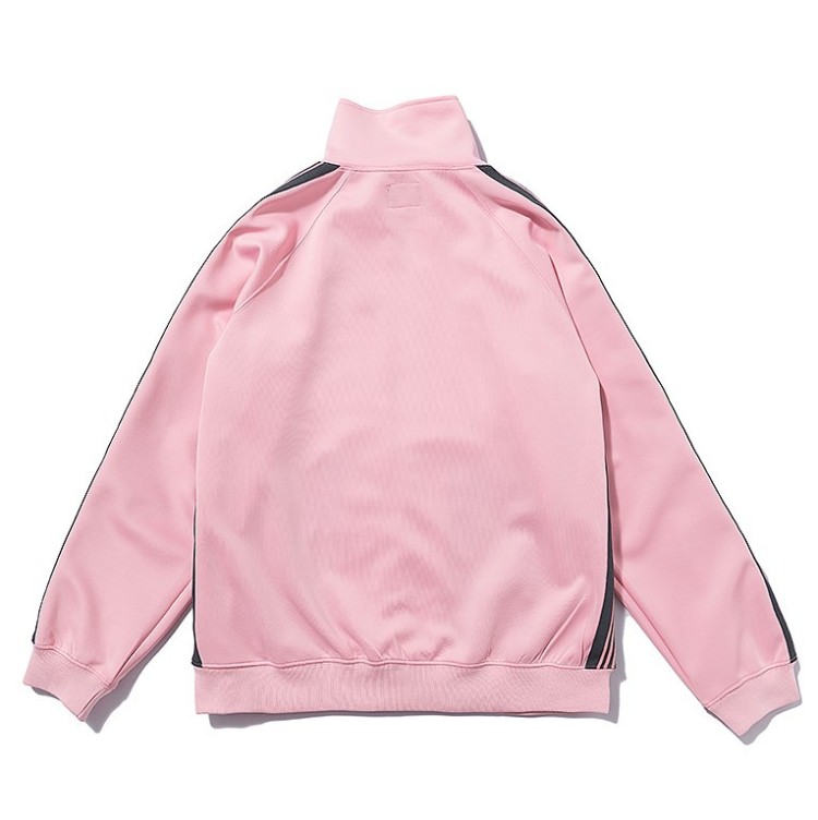 Butterfly embroidered striped patchwork trendy jacket
