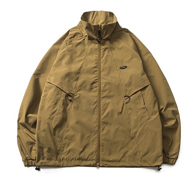Casual loose zippered work jacket