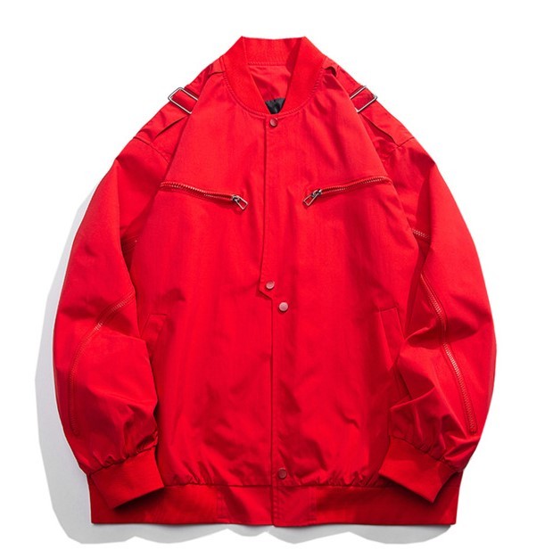Baseball jersey loose fitting trendy jacket