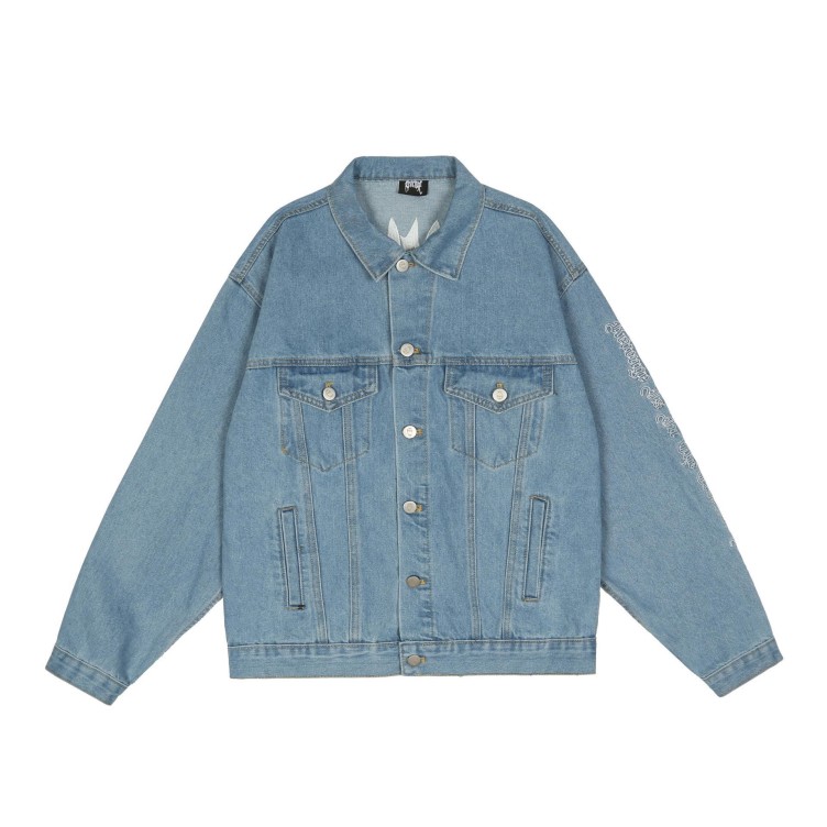 Personalized embroidery fashion trend denim jacket