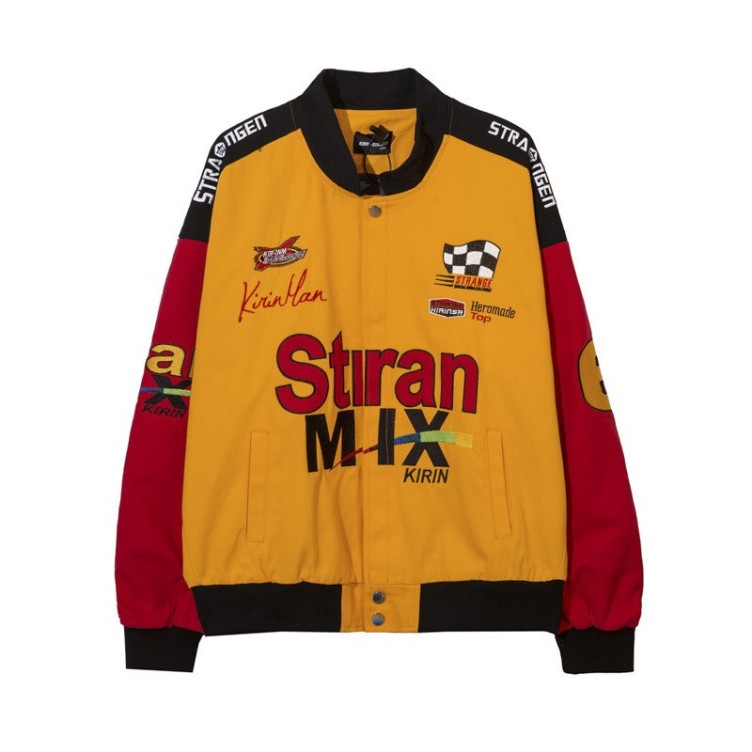 Vintage Baseball Jersey Motorcycle Trendy Jacket