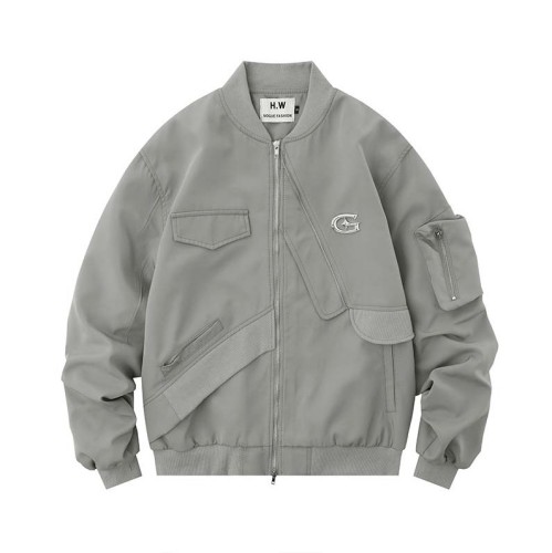 Minimalist stand collar trendy jacket