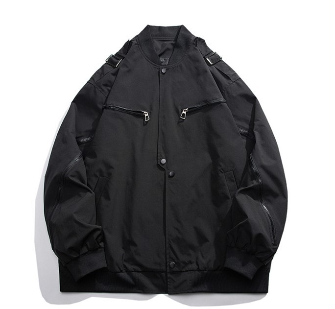 Baseball jersey loose fitting trendy jacket