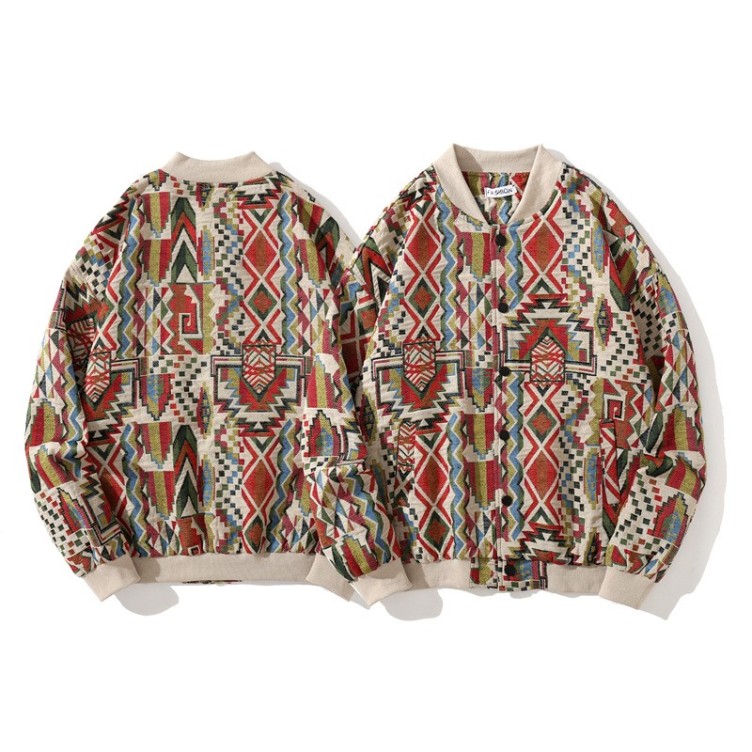 Ethnic trend hip-hop embroidered jacket