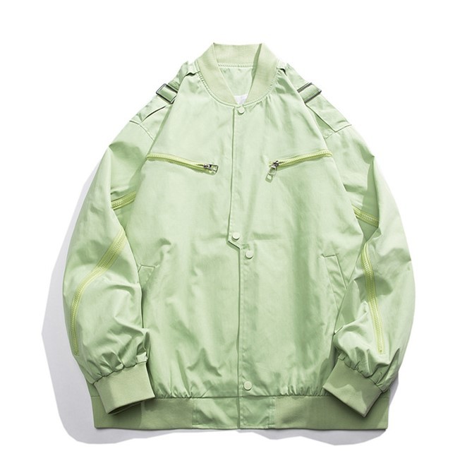 Baseball jersey loose fitting trendy jacket