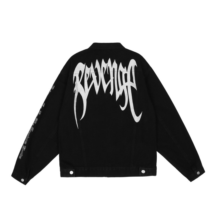 Personalized embroidery fashion trend denim jacket