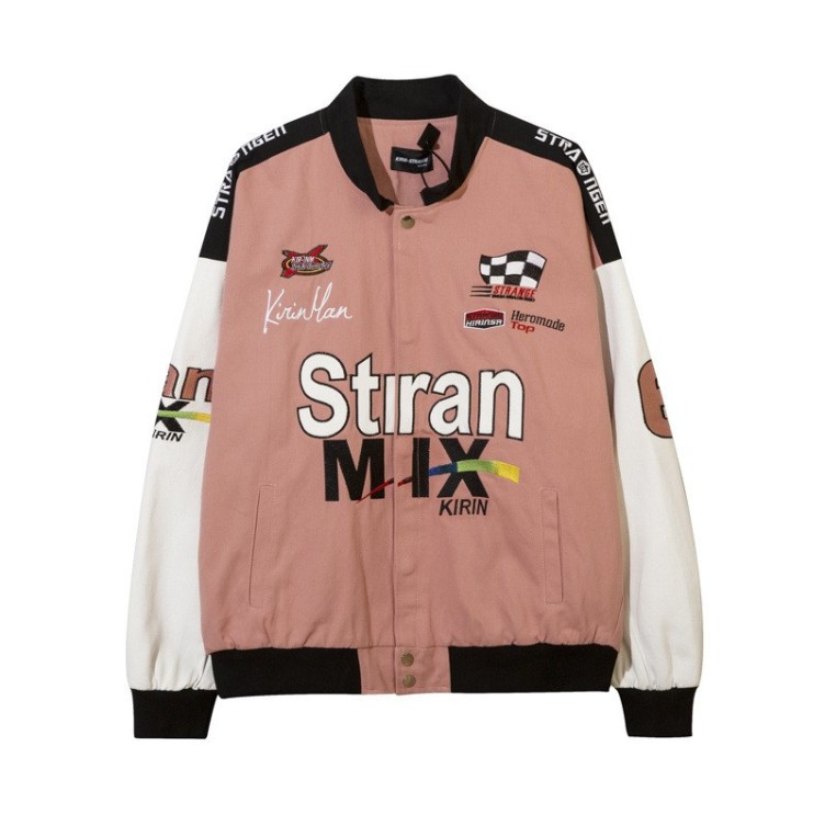 Vintage Baseball Jersey Motorcycle Trendy Jacket