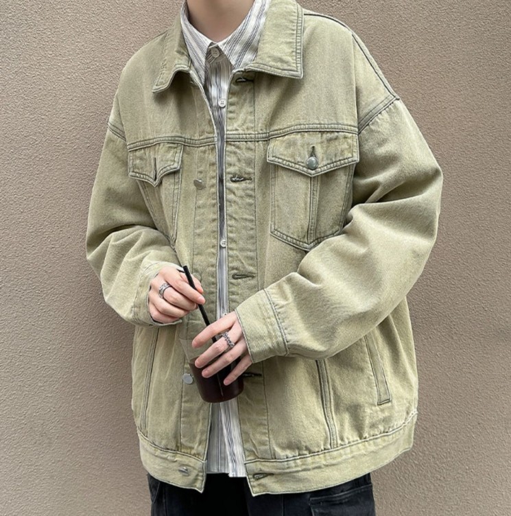 Hiphop Workwear Trendy Denim Jacket