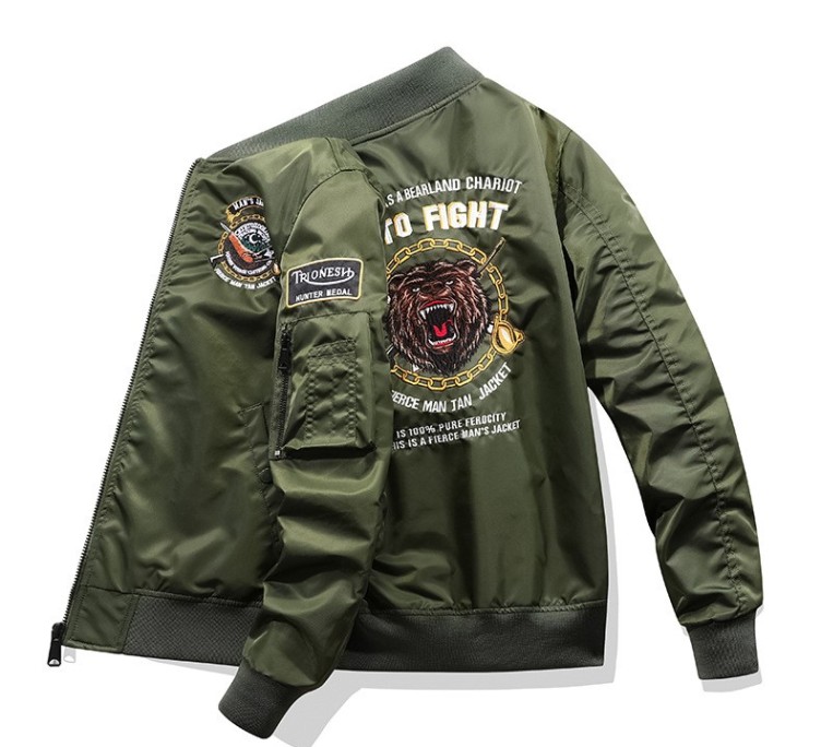 Trendy loose fitting leather motorcycle jacket