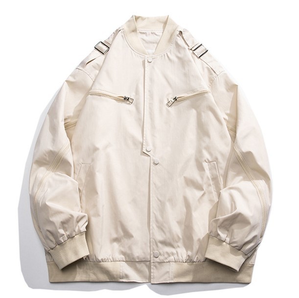 Baseball jersey loose fitting trendy jacket