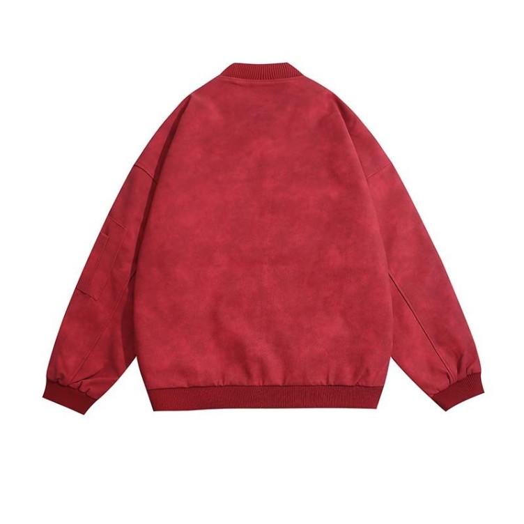 Star letter embroidered cardigan loose jacket