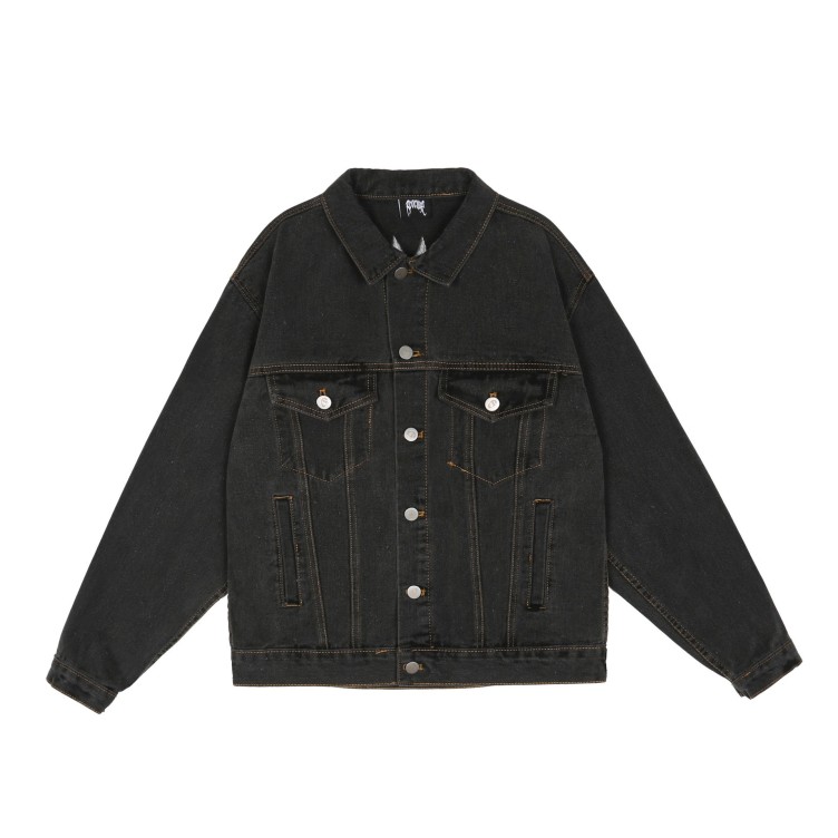 Personalized embroidery fashion trend denim jacket