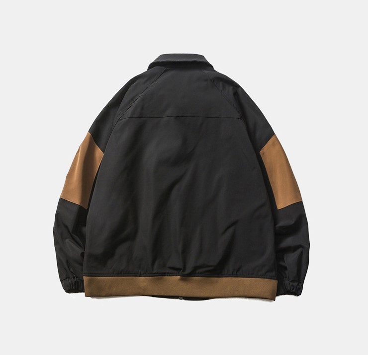 Contrast lapel retro fashion trend jacket