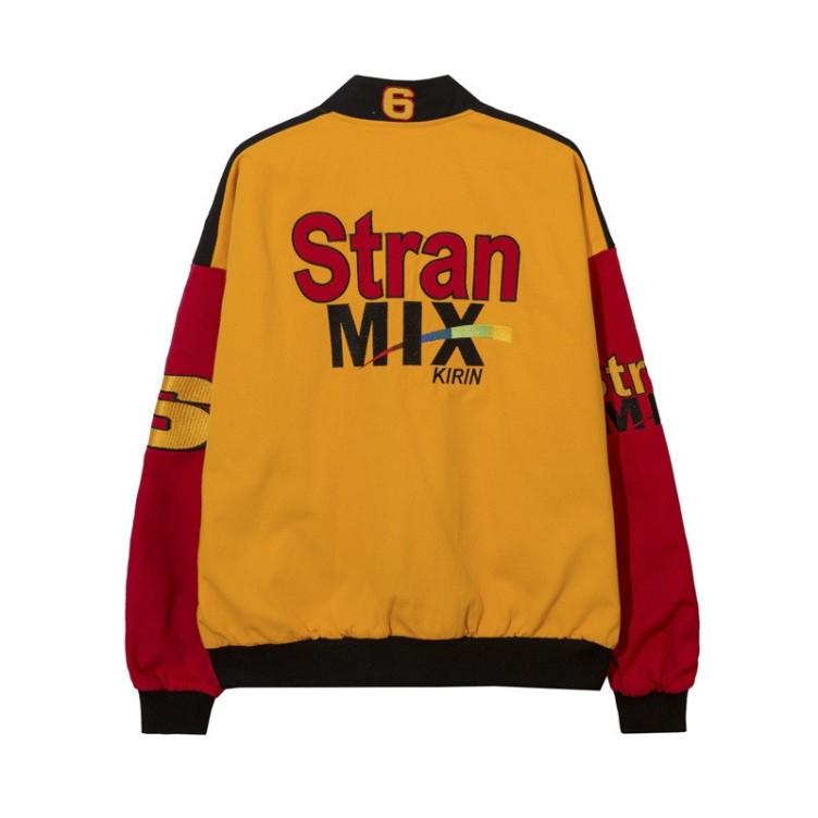 Vintage Baseball Jersey Motorcycle Trendy Jacket