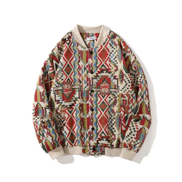 Ethnic trend hip-hop embroidered jacket