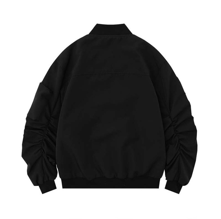 Minimalist stand collar trendy jacket