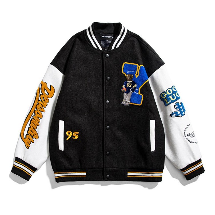 Baseball jacket jacket trendy woolen jacket