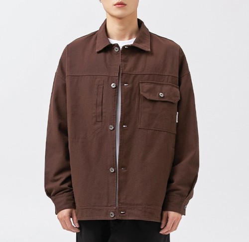 Japanese cotton multi pocket lapel casual trendy jacket