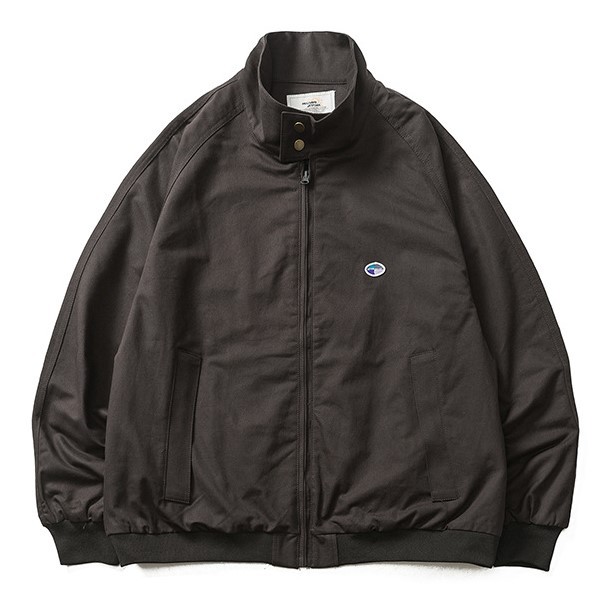 Solid standing neck loose casual trend jacket