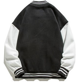 Casual color matching stand collar casual trend jacket