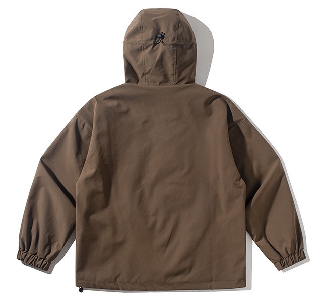 Hooded vintage casual loose fitting trendy jacket