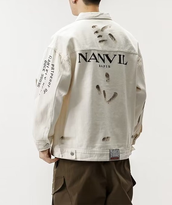Versatile casual loose fitting trendy denim jacket