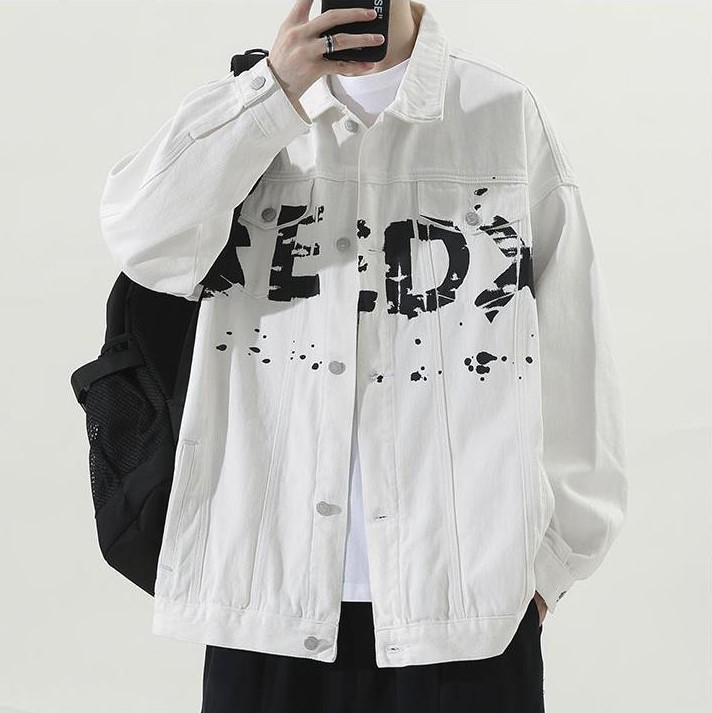 Casual versatile loose trendy denim jacket