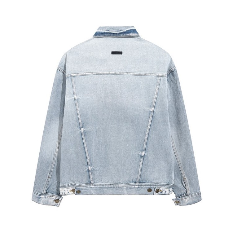 Heavy Industry Washed Old Denim Trendy Jacket