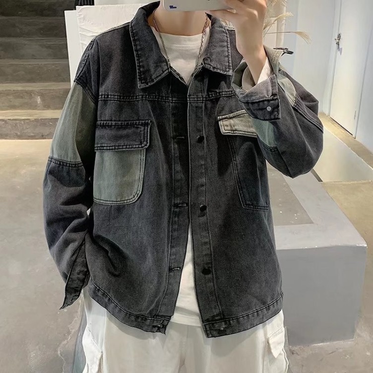 Printed casual versatile fashion trend hoodieCasual Versatile Workwear Splice Fashion Trendy Jacket