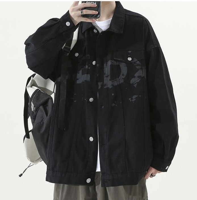 Casual versatile loose trendy denim jacket